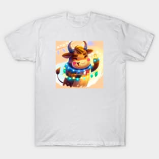 Cute Ox Drawing T-Shirt